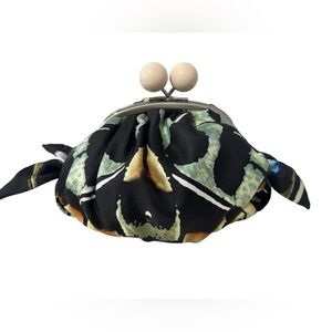 Anthropologie Pilcro & The Letterpress Silky Small Clutch Bag Purse Floral